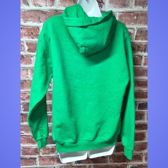 DILLY DILLY St. Patrick’s Day Hoodie Medium Green Irish Pride Gildan Heavy Blend - Picture 6 of 7